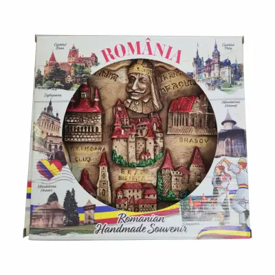 Placheta ipsos romania, suvenir gift shop, 16x24x2.5 cm, model es9669  a